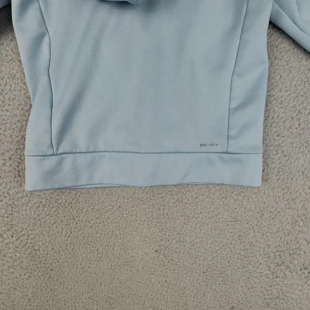 Nike Hoodie Grey Blue 6X Full Zip Long Sleeve Shacket Hooded Sweater Dri fit